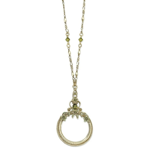 Generic Vintage Reading Magnifying Glass Pendant Golden Chain Jewelry Repair Tool Generic Vintage Reading Magnifying Glass Pendant Golden Chain Jewelry Repair Tool